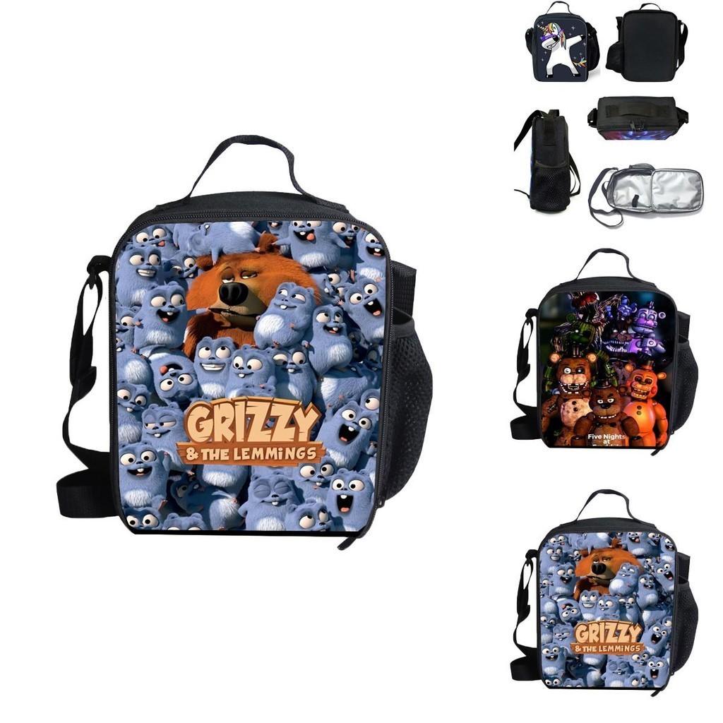 Five Nights At Freddy's Szkolna Torba Termiczna na Lunch na Zewnątrz Trwały Materiał Poliestrowy Izolowany Pakiet