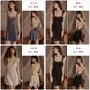 Women Satin Sleepwear Set With Lace Splicing And Bow Detail For Home And Hotel Use