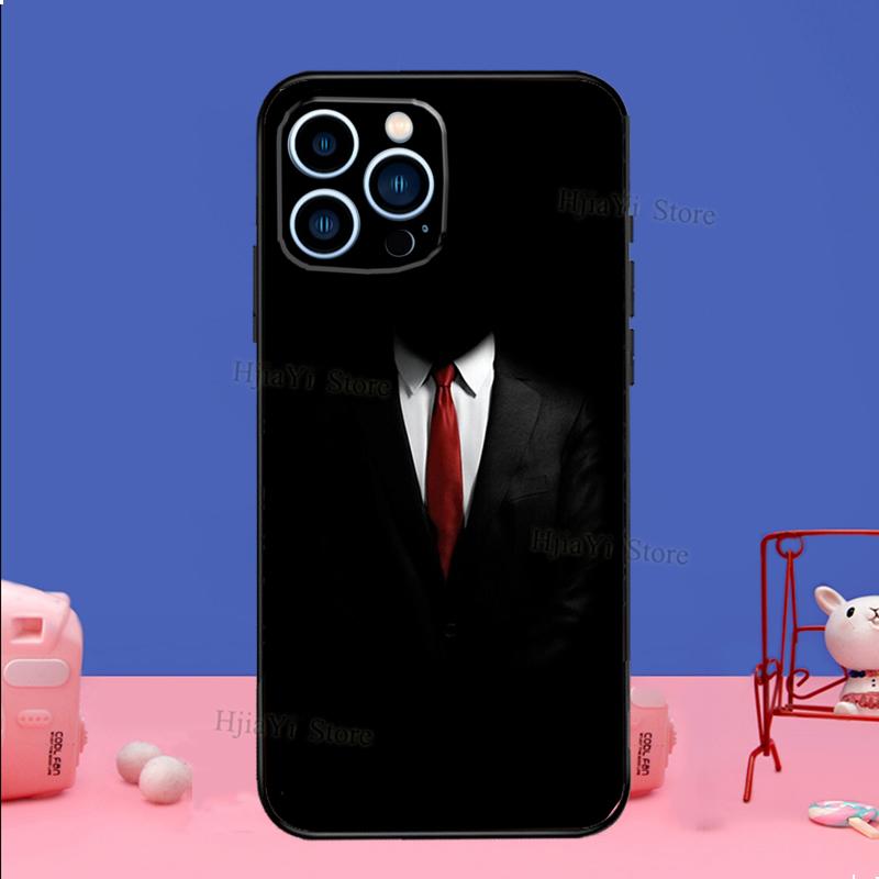 

Man Hitman Agent Case For iPhone 16 15 13 11 12 14 Pro Max XS XR X Plus 13 mini Soft Cover Fundas Capa Shell iPhone 13