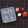 Silicone Mold for Miniature Food Crafting Strawberry Shaped Mooncakes and Pastries Making Mould Baking Accessories