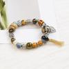 Literary and artistic Maillard color Jingdezhen ceramic bracelet female gift student national style creative national style simple bracelet