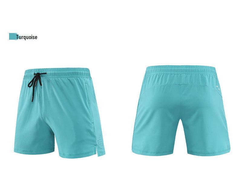 Men's Quick-Dry Mesh Running Shorts, 3/4 Length, Stretch & Breathable for Marathon Fitness