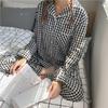 Korean Style Women's Long Sleeve Cardigan and Pajama Set for Spring, Autumn, and Winter Home Wear
