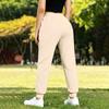 Women's Lined Wide Leg Joggers with Pockets - Loose Fit Straight Leg Sweatpants for Casual Wear