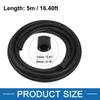 ABSOPRO Auto Straight Heater Hose, 5m (16.40ft) Long, 13mm (0.51") Inner Diameter, Multipurpose Hose, Rubber Pipe, Black