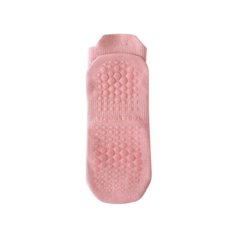 Damen Frühling und Sommer Yoga Fitness Pilates Silikon Rutschfest Knochenlos Mesh Sport Kurze Tube Baumwollsocken