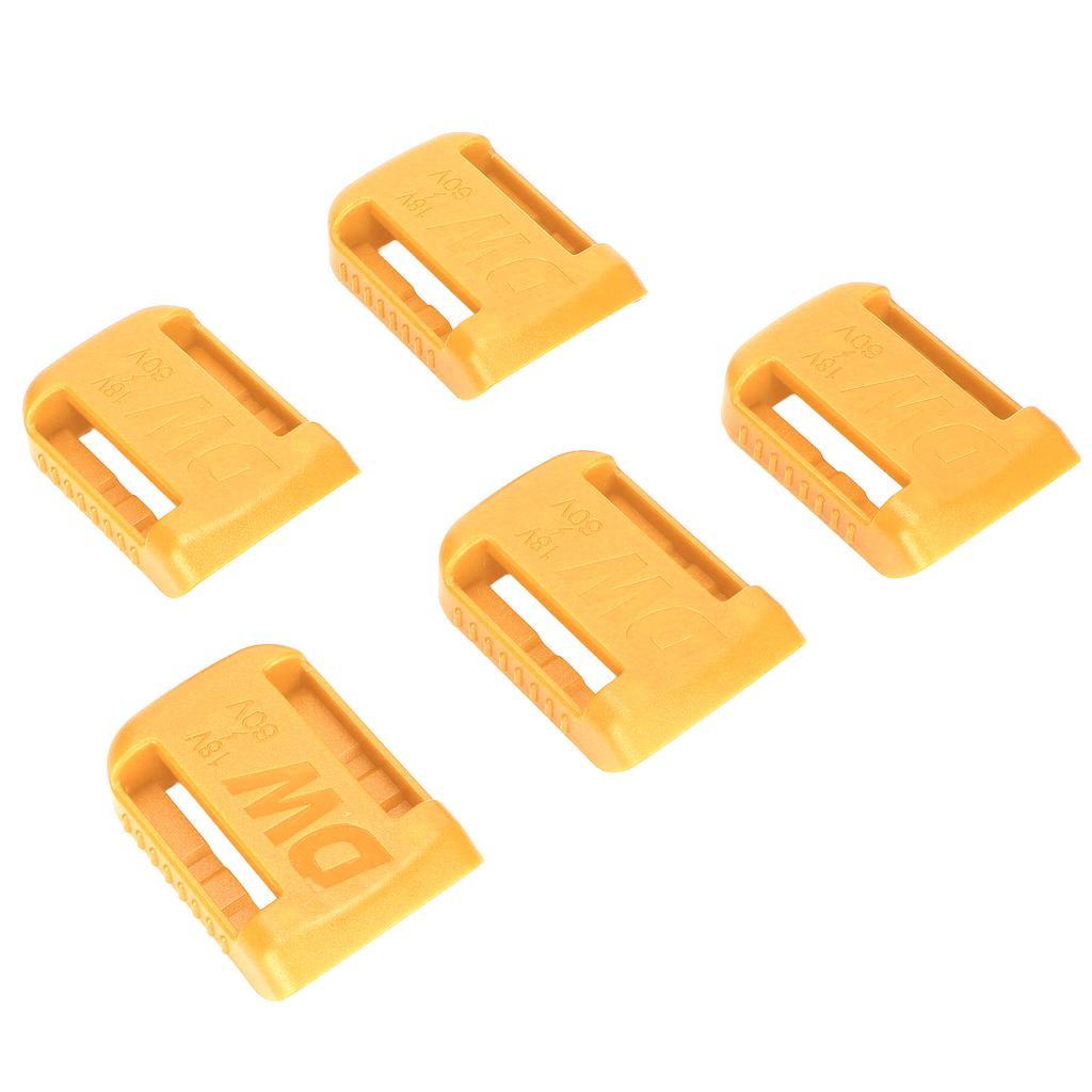 5 Stück Lithium-Batteriehalter Tragbares Elektrowerkzeug Batterie Aufbewahrungsregal mit Senkbohrungen