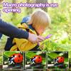 500X Handheld Digital Microscope For Kids With 8 LED Lights Portable Science Tool For Outdoor Biological Exploration Learning Educational Toys