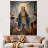 "Virgin Mary with Children In Glowing Light" Patterned Tapestry Home Decor, Suitable for Bedroom and Living Room, Gift