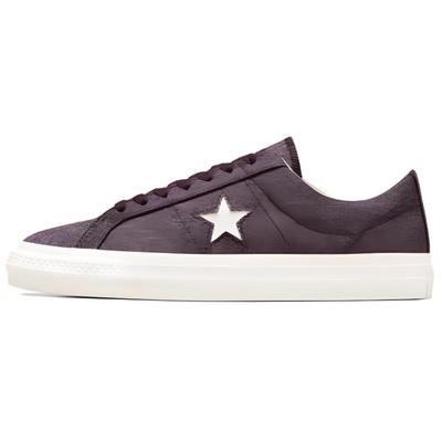 One Star Pro Prané Plátno Protiskluzové a Odolné proti Opotřebení Nízké Boardové Boty Unisex Fialové a Bílé