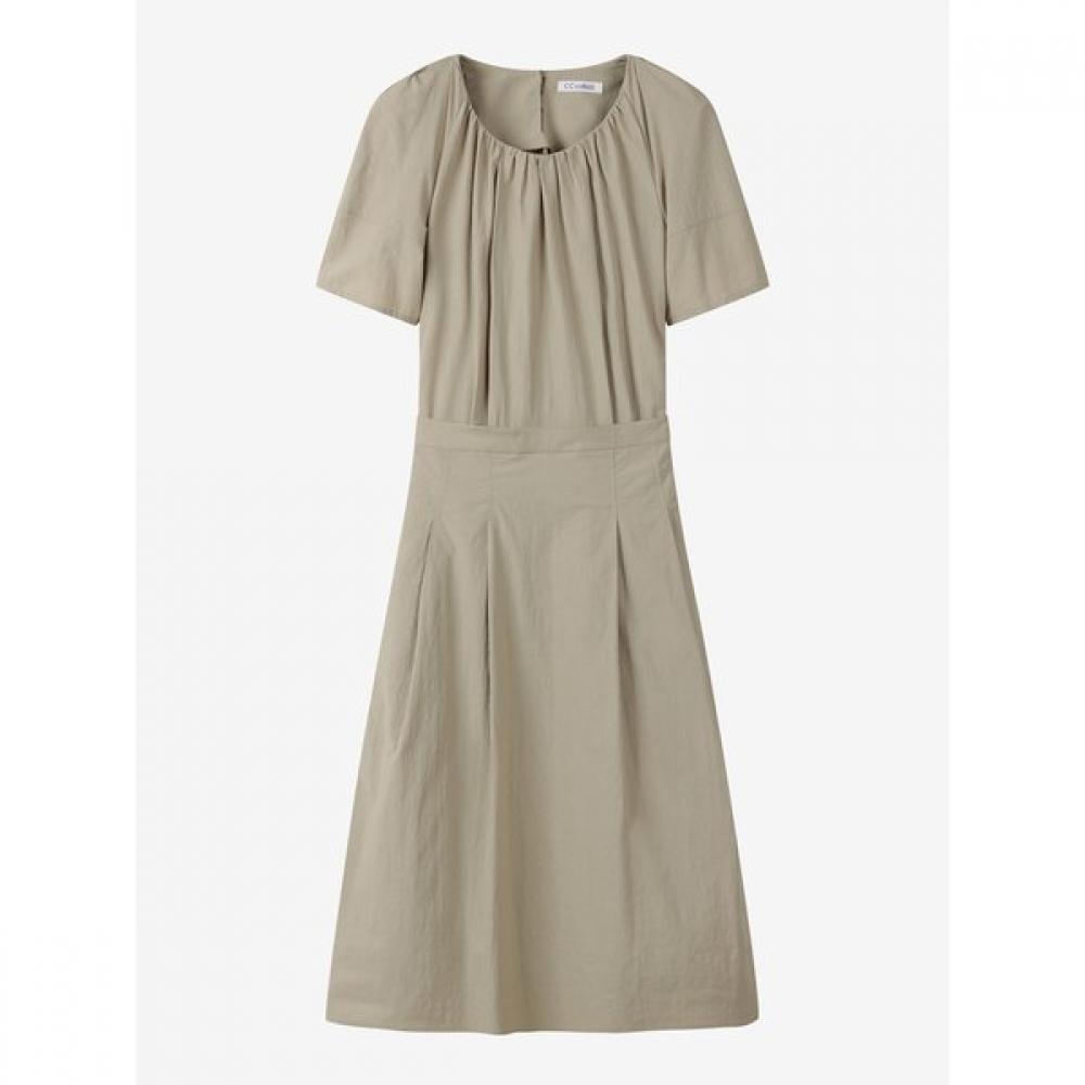Cc Collect. Volume Sleeve Shirring Dress C262mse043