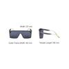 Dior Logo Brow Frame Sunglasses Unisex Sunglasses Blue DIORCLUBM1U31B800