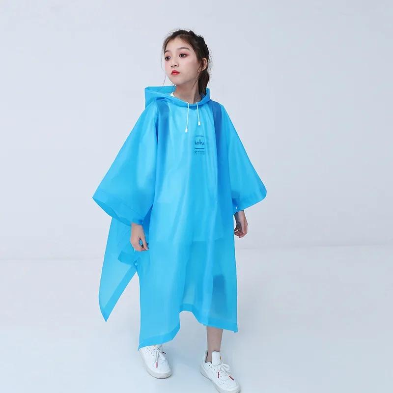 Yeni Moda Kazak Eva Su Geçirmez Çocuk Yağmurluğu Açık Hava Yürüyüş Seyahat Yağmurluk Çocuklar Hafif Yağmurluk