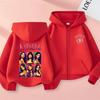 Kids Zip Up Sweatshirts Kpop Katseye Print Hoodie Children Clothes Kids Casual Tops Girl Boy Sweatshirt Zipper Hoody Streetwear