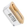 tight   Dish with Lid and Cutter 500ml Glass     Holder Tray for Countertop and Refrigerator
