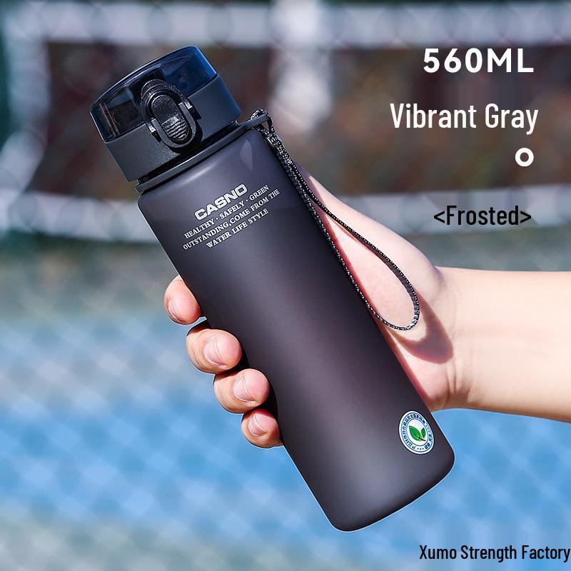 

Fall-Proof High-Temperature Resistant Large Capacity Sports Water Bottle 540ml - Brown