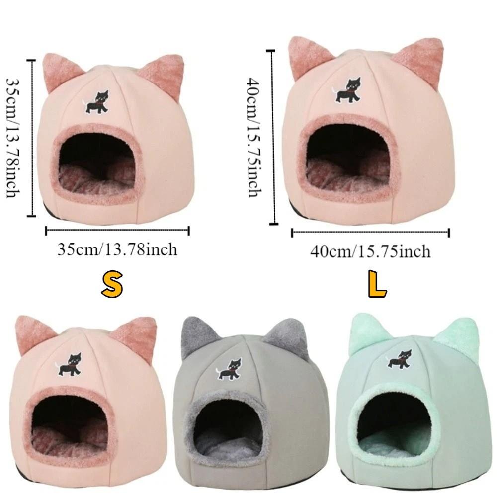 Dog Pumpkin House Semi-Closed Winter Cat Nest Cartoon Cozy Pet Sleeping Basket Warm Anti-Slip Windproof Cat Cave Home Decor