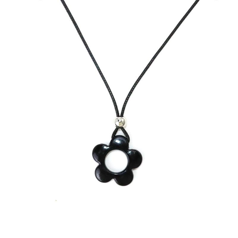 Simple Flower Pendant Necklace for Women, Versatile Collar Chain Necklaces