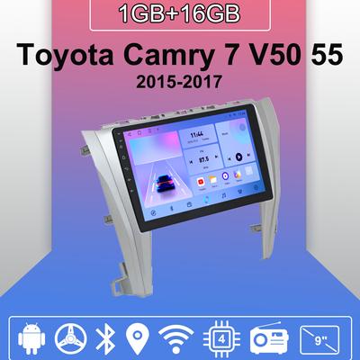Autorádio Android Auto Carplay Pro Toyota Camry 7 V50 55 2015-2017 Multimediální přehrávač Hlavní jednotka Stereo GPS Navigace BT WIFI 1+16GB