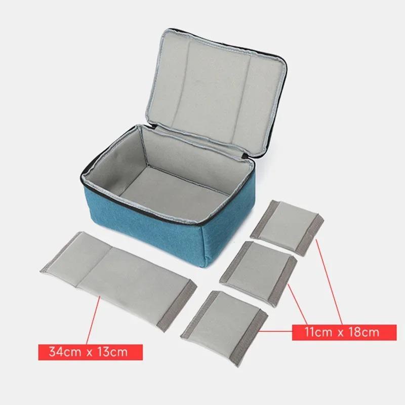 Waterproof Camera Bag Oxford Insert Photography Organizer Removable Partition Dividers Storage Case Fit Canon Nikon Sony Dslr