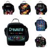 Stilvolles und lustiges dreiteiliges Rucksack-Set für Kinder mit geometrischen Mustern