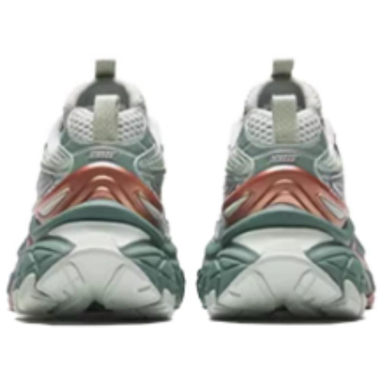 New Anta Height Increasing Low-Top Chunky Sneakers Women's Green Silver 122438897-2