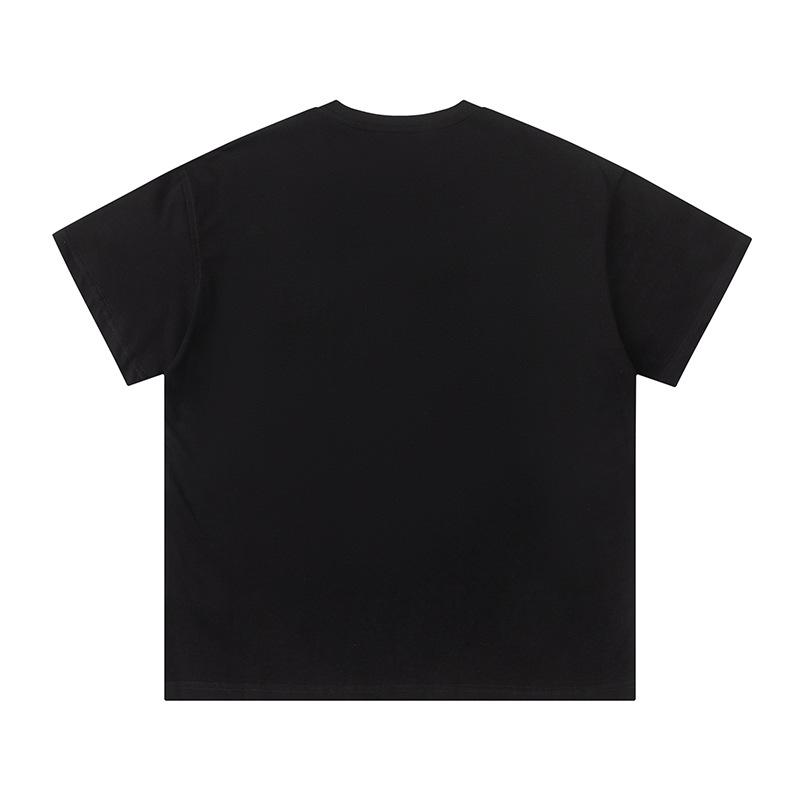 Letter Print Beauty Tide Summer Men And Women Drill Style High Street Hip Hop Loose Casual Short Sleeve T-Shirt