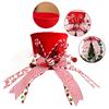 Folding Christmas Tree Top With Big Bowknot Embellishments for Indoor and Outdoor Winter Holiday Party Centerpieces