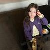 Girls Kids Heart Embroidered Knit Cardigan Casual Children Fall Outerwear