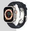 Soft Rubber Strap For Apple Watch Ultra 49mm 45mm 44mm 42mm Sport Silicone Band For iWatch Series 8 7 6 5 4 3 41mm 40mm Bracelet