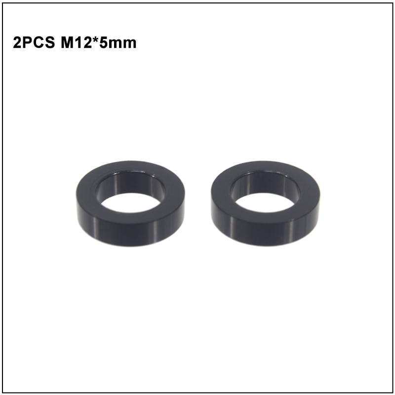 Bicycle Thru Axle Skewer Spacer M12x4mm/5mm/6mm/1.5mm/0.5mm MTB Fat Bike Shaft Skewer Washer Bike Hub Skewer Flat Spacer Washer