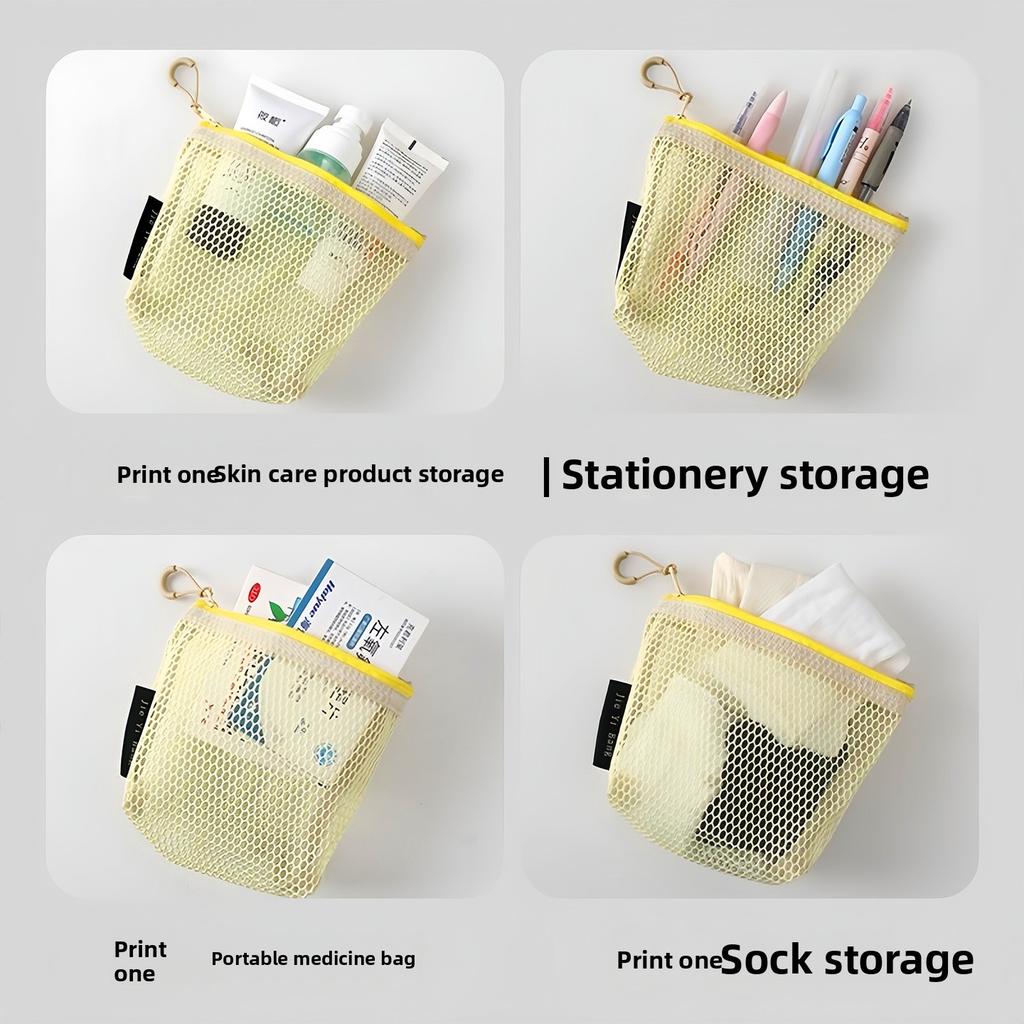 Dreidimensionale Dreieckige Damen-Kosmetik-Netz-Organizer-Tasche mit großem Fassungsvermögen zum Mitnehmen