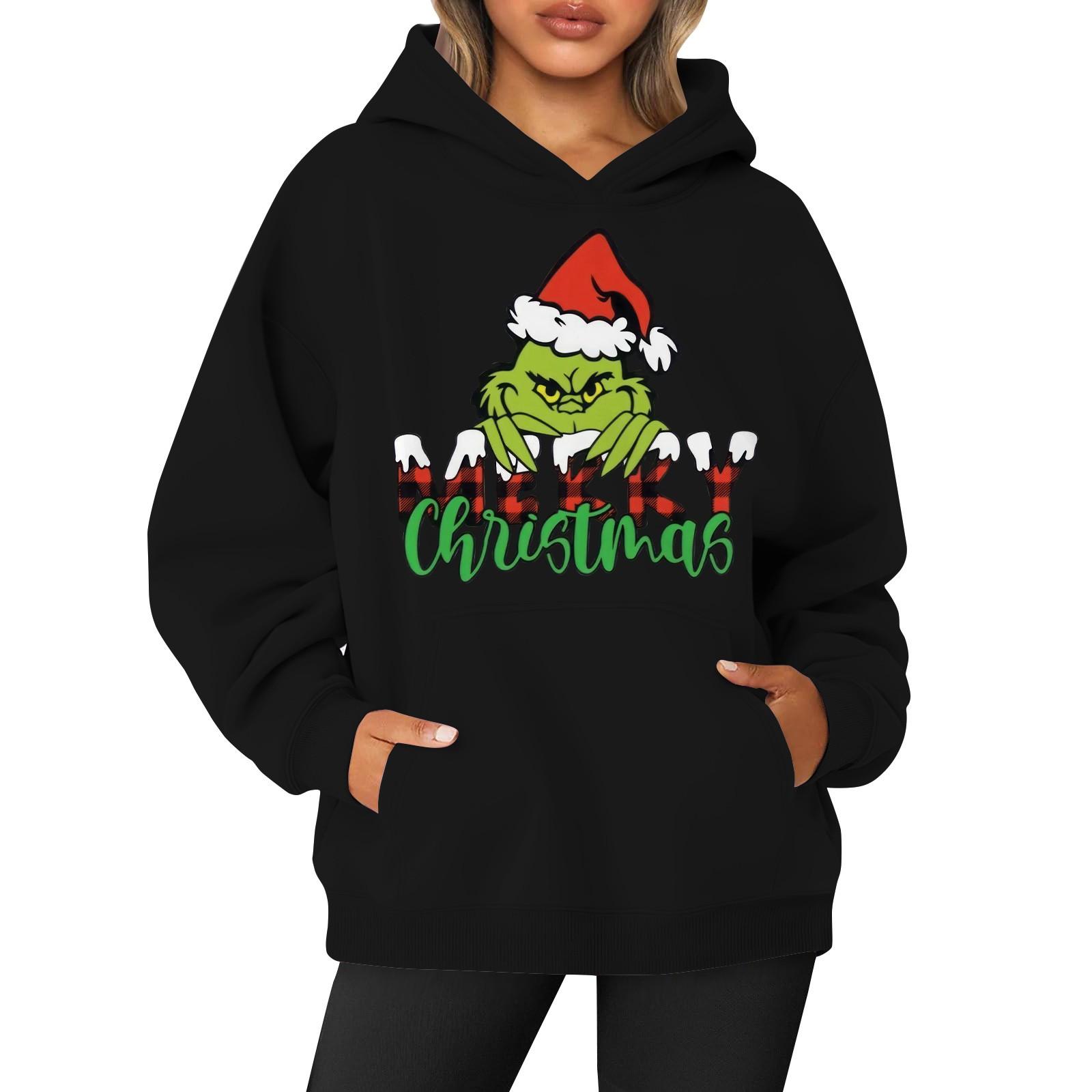 

Жіноча толстовка з круглим вирізом і довгим рукавом із квітковим принтом і капюшоном M чорний