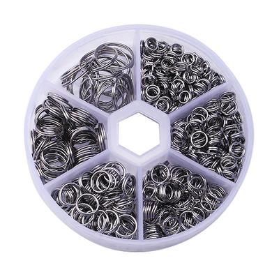 600 Anneaux brisés Acier inoxydable Boucle double Anneaux de saut à boucle double pour la fabrication de bijoux 5mm/6mm/7mm/8mm/10mm/14mm
