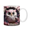 3D Owl Owl Ceramic Coffee Mug Cute Tea Cup Animal Animal Bird Cute