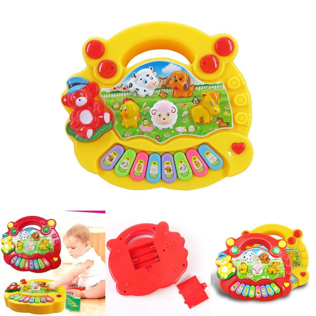 Versatile Musical Educational Animal Farm Piano Enriching Developmental Music Toy For Young Children