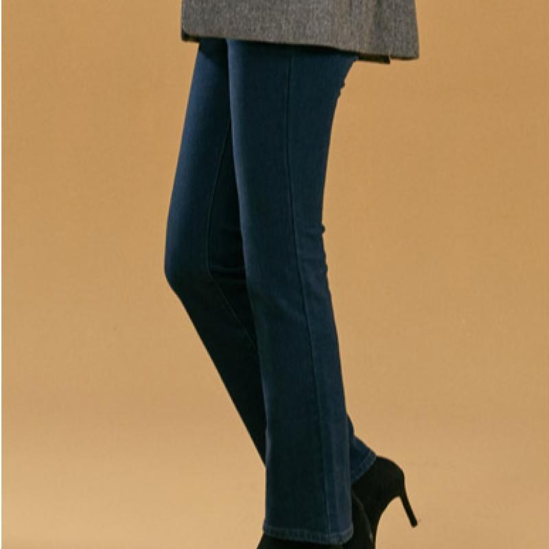 Bang Bang Women S Double bruShed Semi Bootcut Stretch Denim jeanS Navy