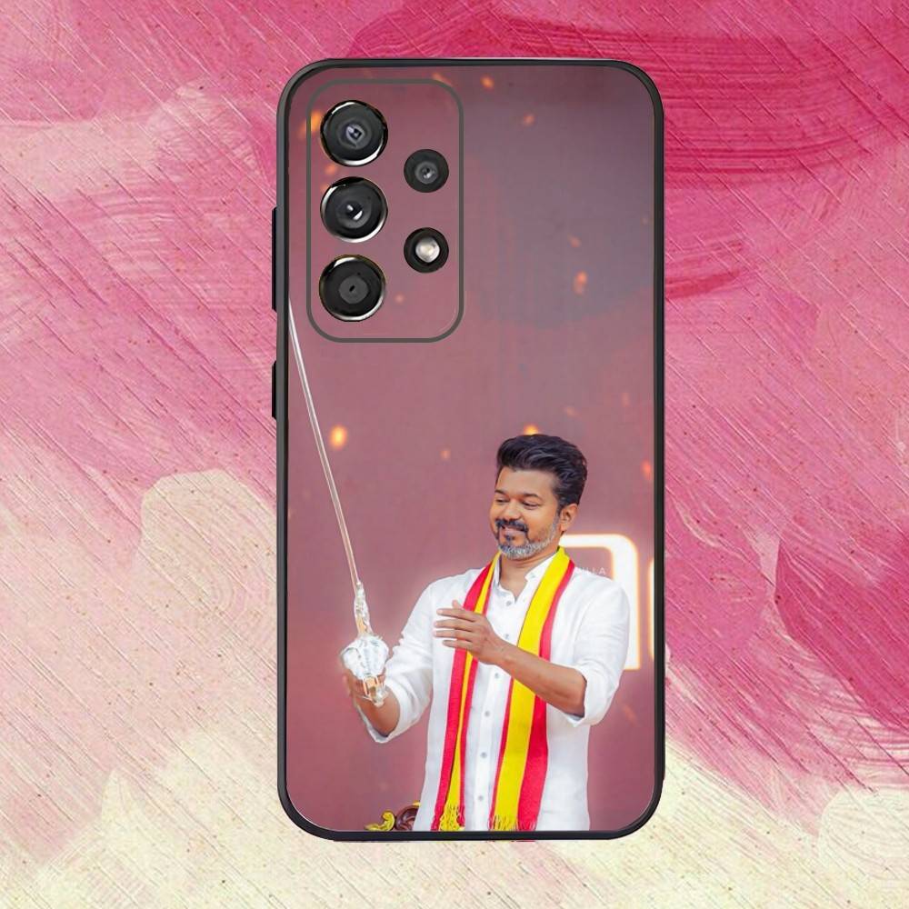 T-Thalapathy TV V-Vijay Phone Case For Samsung S25,S24,S21,S22,S23,S30,Ultra,S20,Plus,Fe,Lite,Note,10,Black Cover