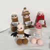 Crochet Ornament Desk Accessories Handmade Doll Birthday Party Decoration Party Gift Favors Hand Knitted Ornament