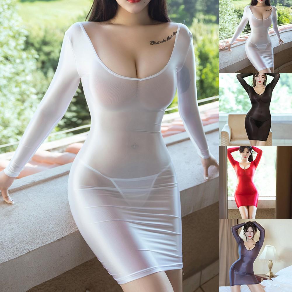 Brand New Womens Dress Panties Sexy Shiny Sleepdress