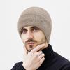 Winter Wool Plush Knitted Hat Men's Outdoor Travel Cycling Cold-Proof Ear Cover Head Wool Hat