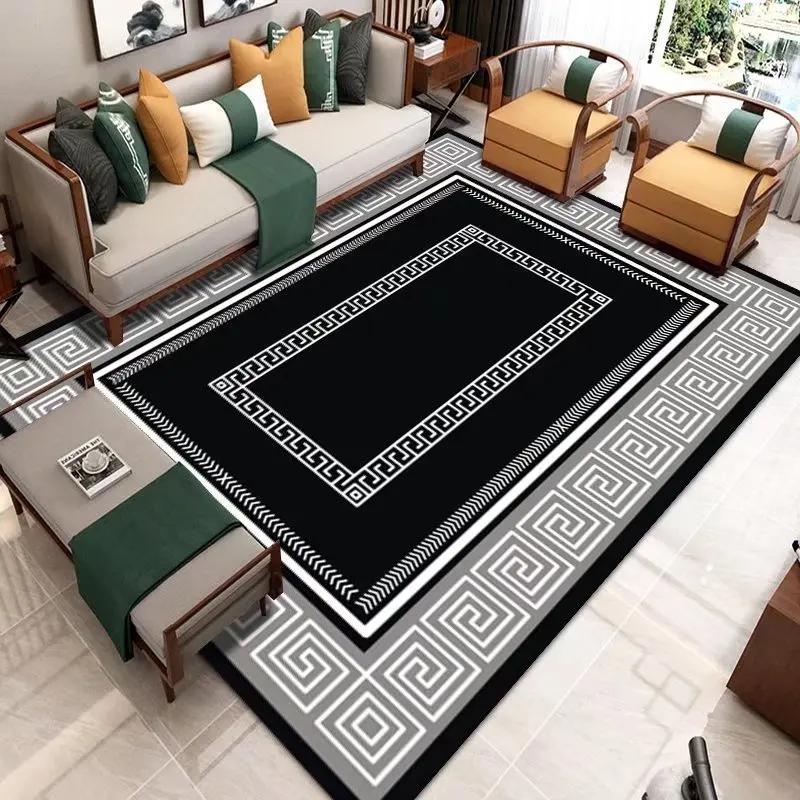 Modern Simple Household Mat soft luxury Carpets for Living Room non-slip Bedroom Luxury Decoration Tapetes Area Rug 120x160cm