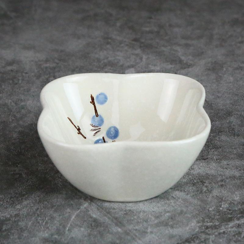 Ceramic Taste Dish Small Plate Mini Soy Sauce Tray Saucer Seasoning Bowl Jam Nut Porcelain Tableware Household Kitchen Supplies