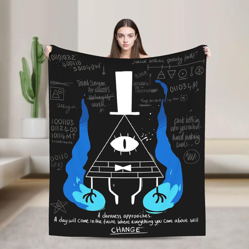 Coperte Anime Cartone Animato Gravity Falls Morbide Calde Fantastici Plaid per Casa Ristorante Primavera Autunno