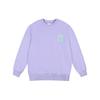 MLB New York Yankees Letter Logo Printed Crewneck Sweatshirt Unisex Sweatshirt Purple 31MTG2111-50V