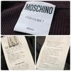 Used MOSCHINO COUTURE Layered style V-neck knit sweater pullover dark purple I38 size MOSCHINO COUTURE