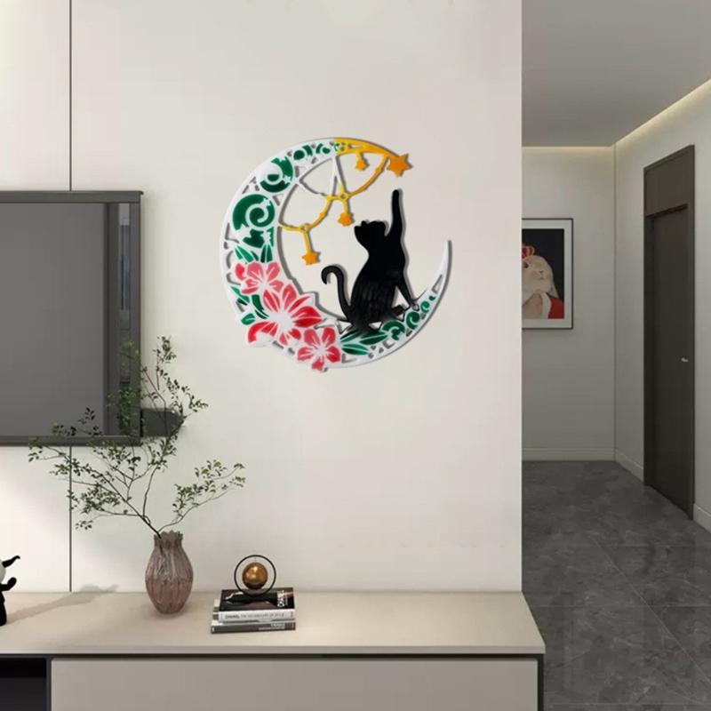 DIY Resin Casting Mold Pendant Moulds Craft Molds Moon Shape Wall Decorations Ornament Molds Silicone Material for Craft