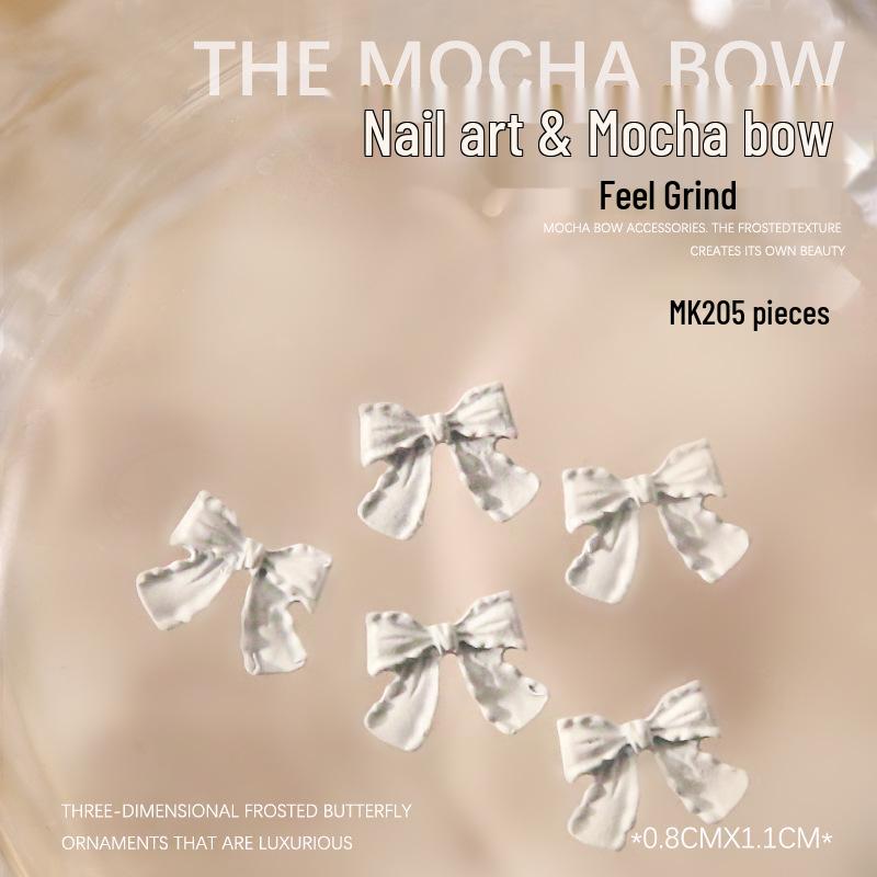 

Three-Dimensional Frosted Metal Bowknot Nail Art Decorations