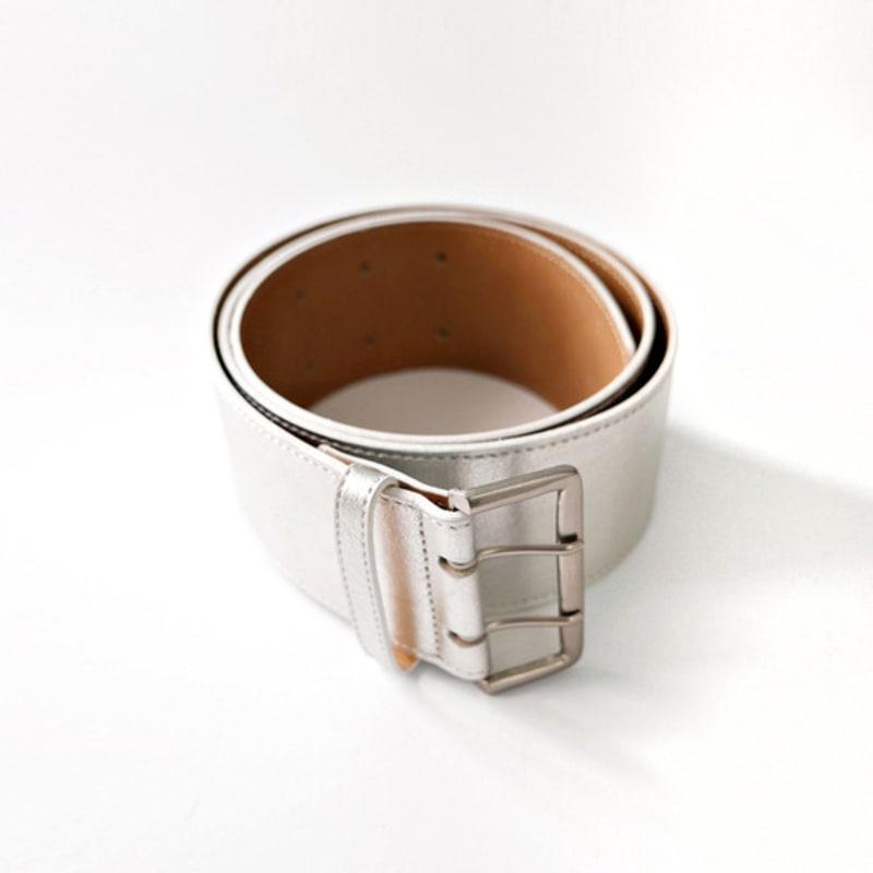 

LEUNI Широкий многослойный пояс_Серебристый OS