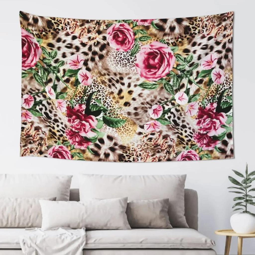 Wildlife Brown Wildlife Leopard Tapestry Living Room Bedroom Dormitory Wall Tapestry Art Decoration